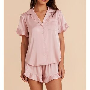 Birdy Grey Dusty Pink Satin Pajama Set